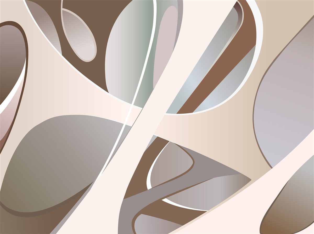Fototapeta abstrakcyjne krzywe w kolorze beżowym