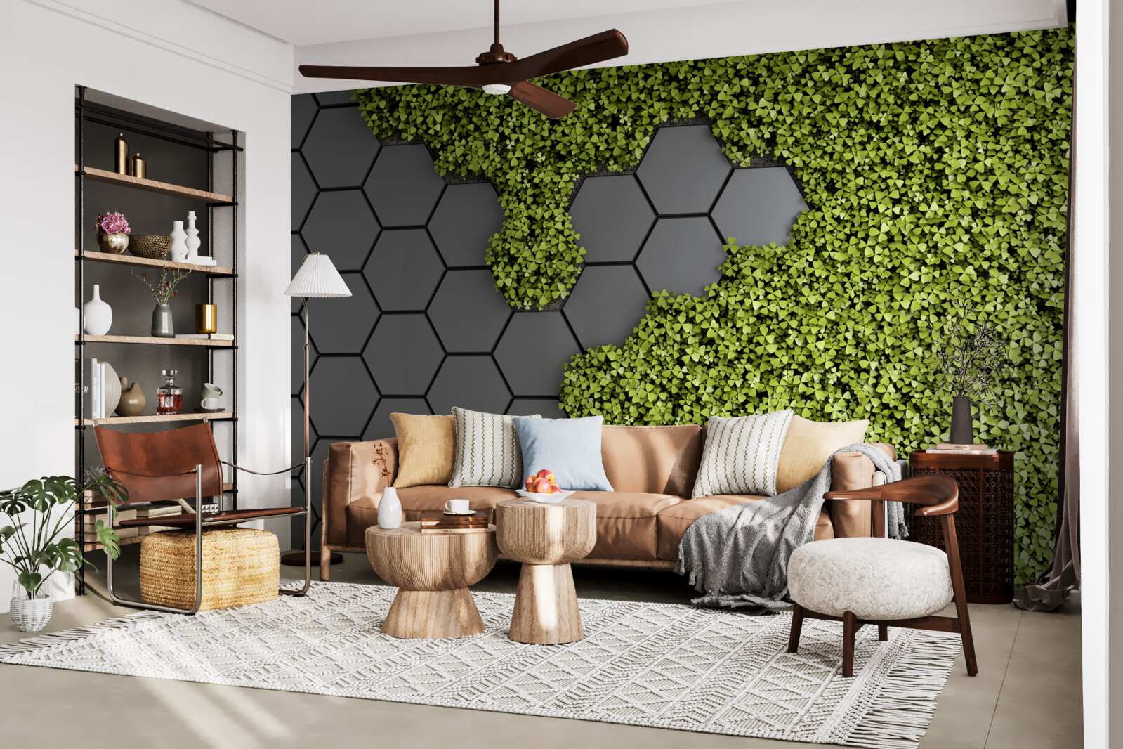 Fototapeta kamieniarka jest porośnięta zielonym mchem