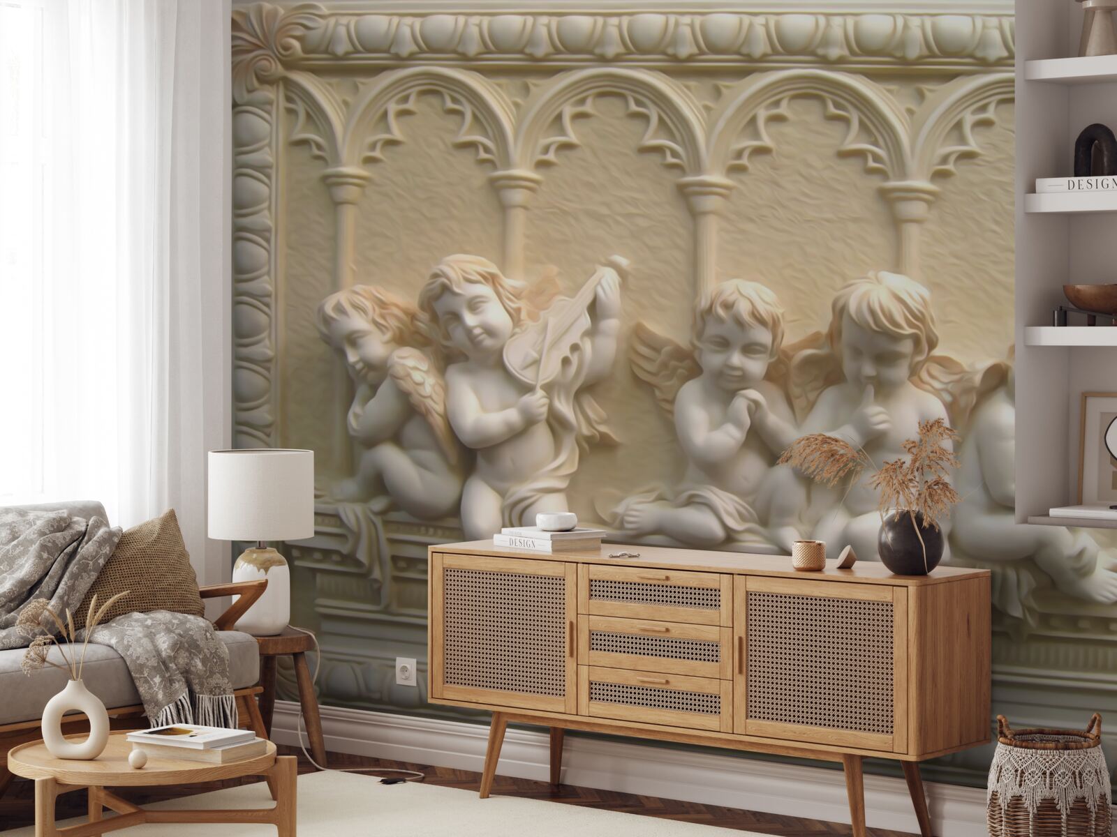 Fototapeta serafini odpoczywają na werandzie