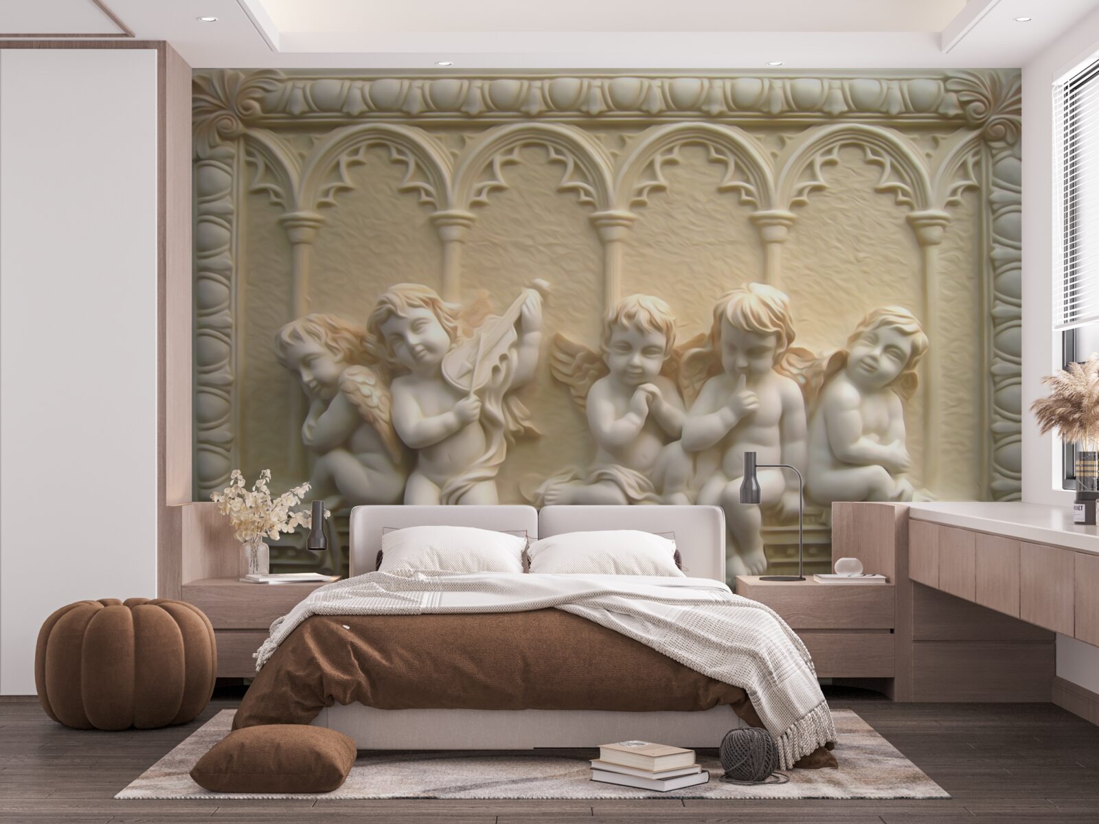 Fototapeta serafini odpoczywają na werandzie