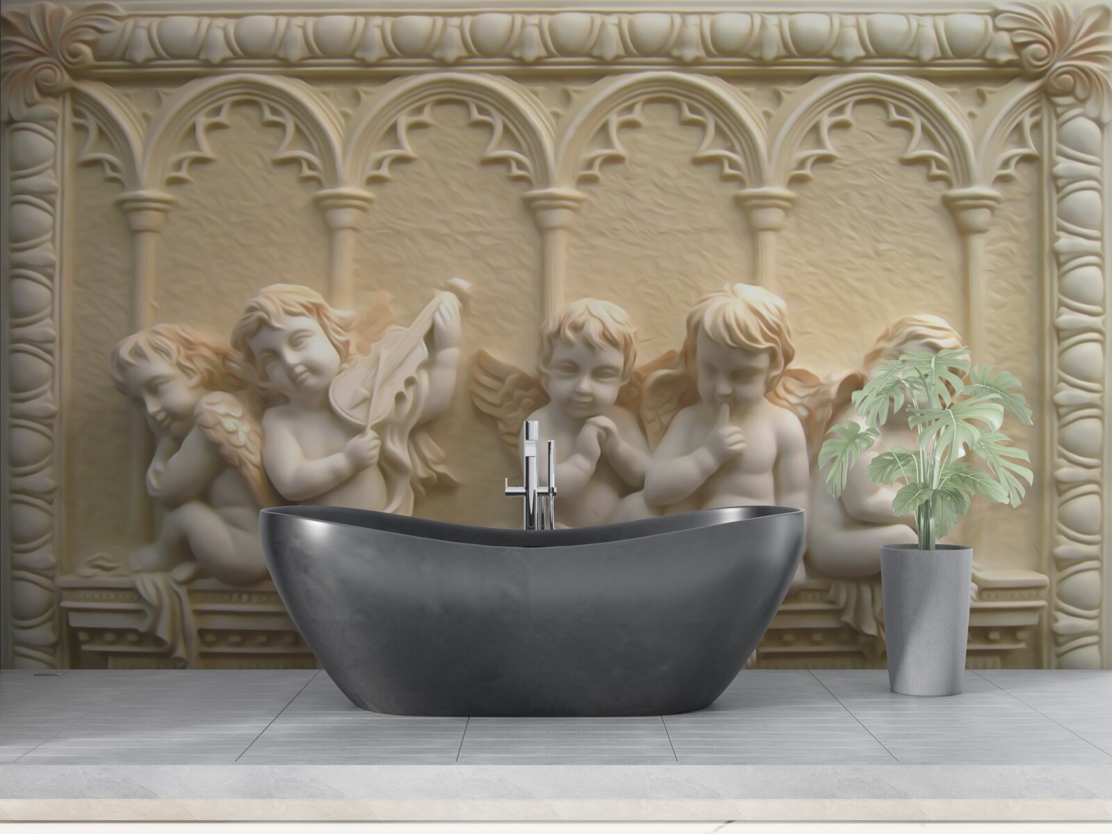 Fototapeta serafini odpoczywają na werandzie