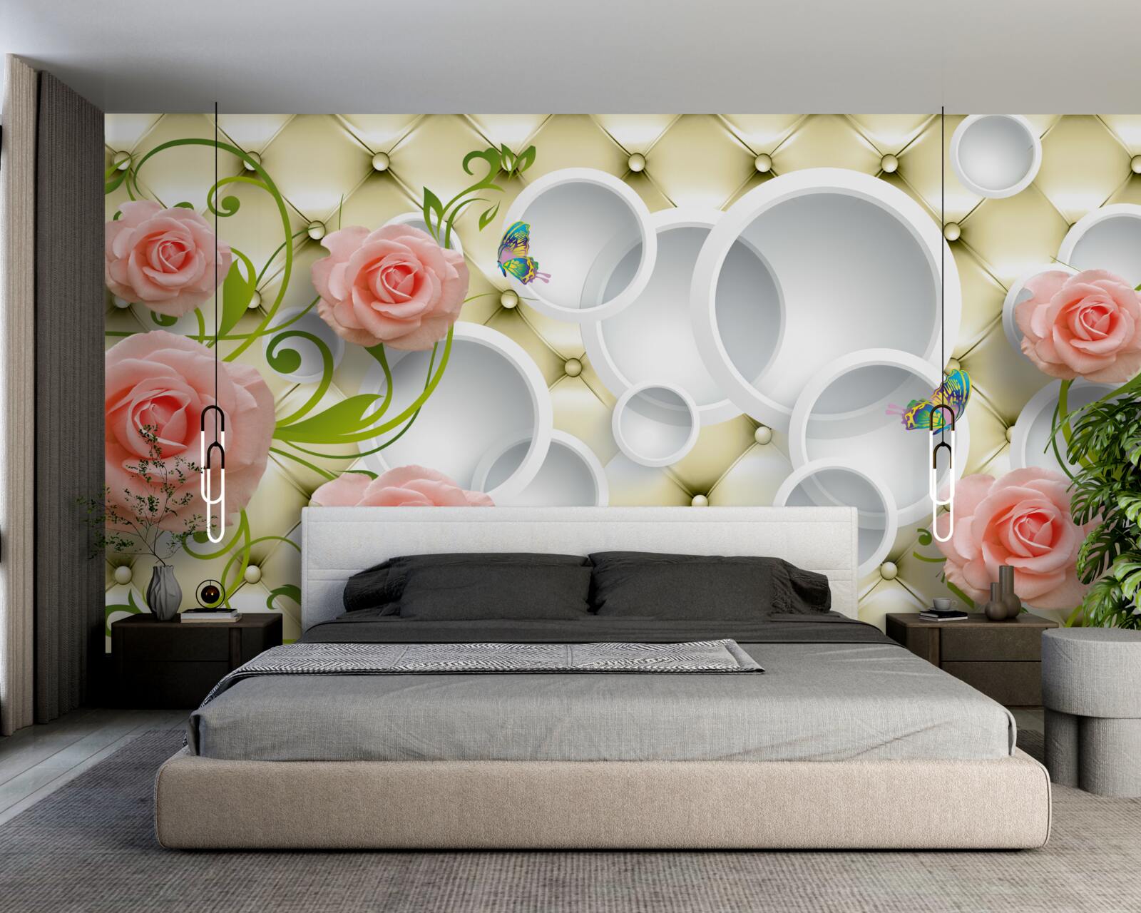 Fototapeta pączek różowej róży jest przepiękny