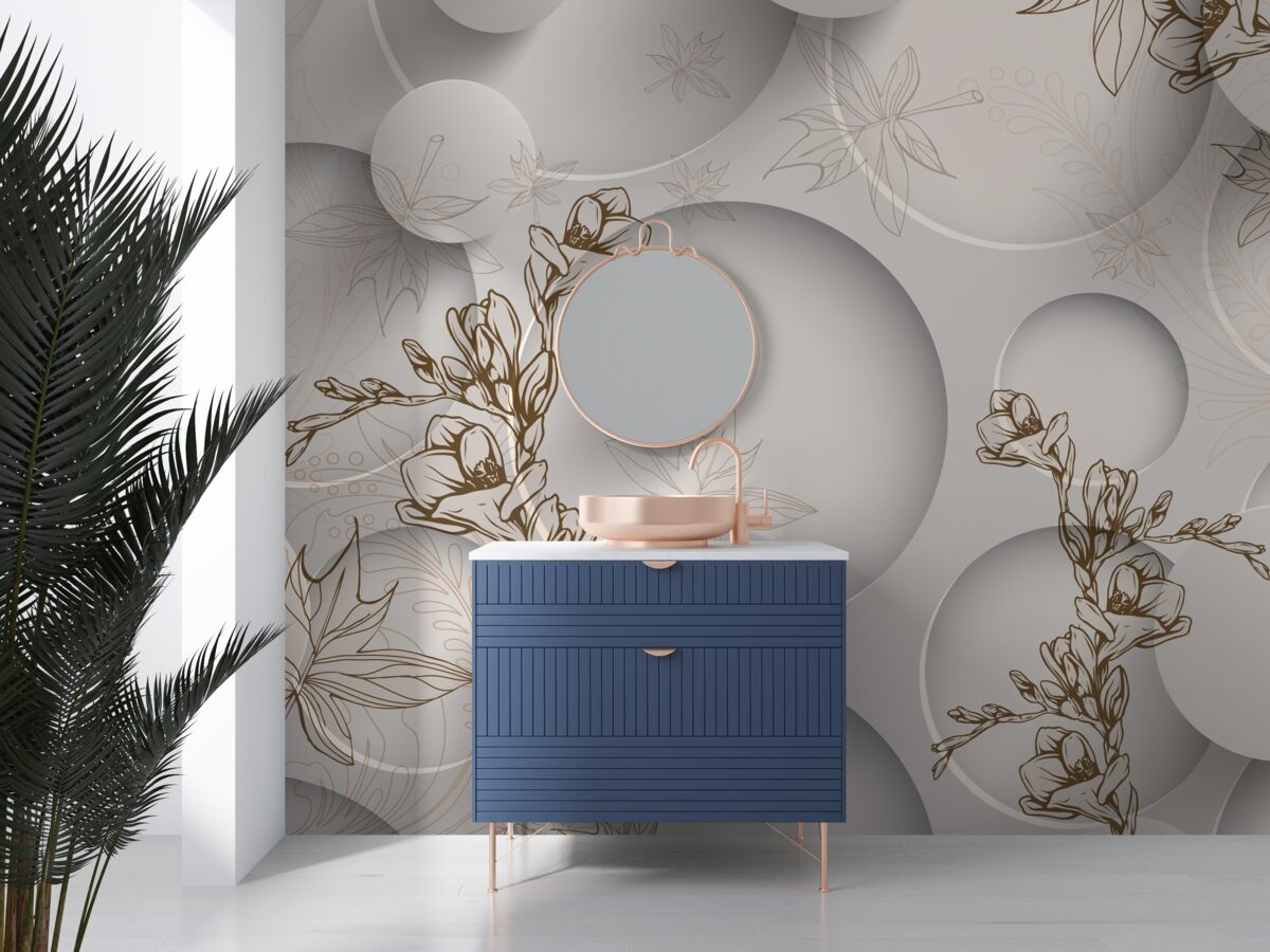 Fototapeta magnolie są białe i mają okrągłe kształty