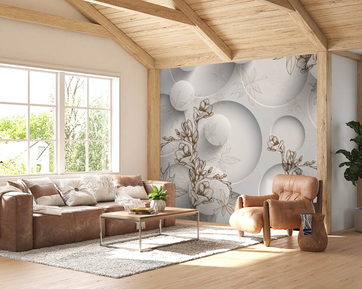 Fototapeta magnolie są białe i mają okrągłe kształty