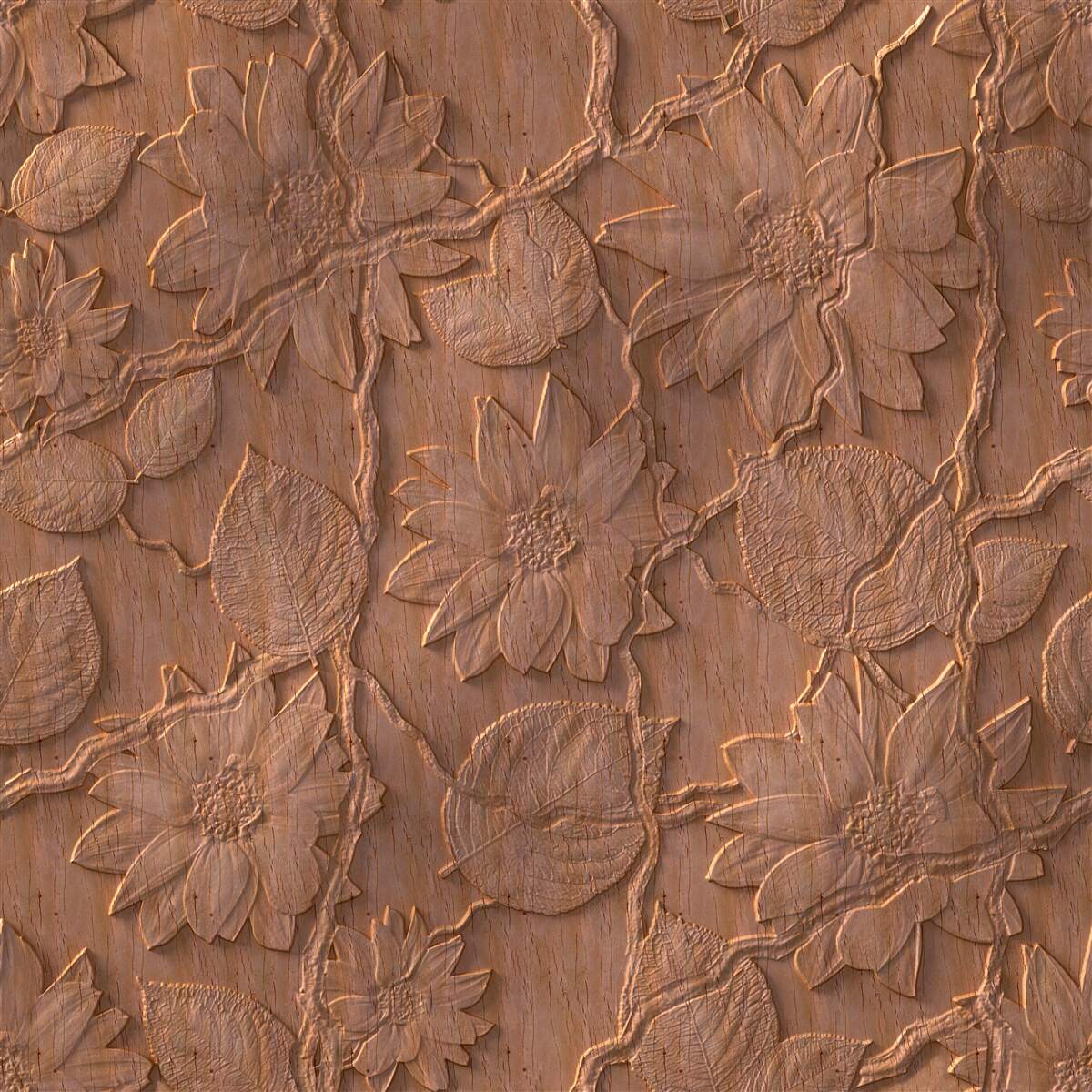 Fototapeta tynk z kwiatami, wykonany z surowego drewna