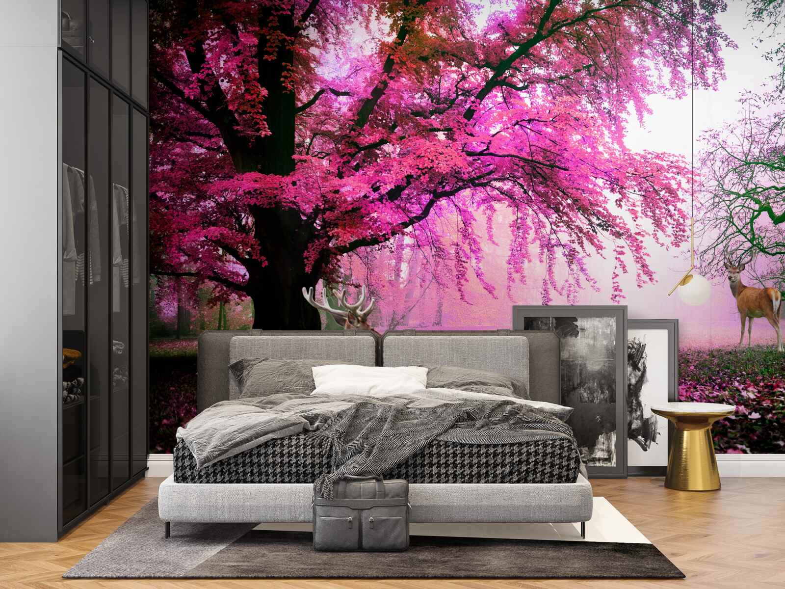 Fototapeta sakura w różu lata dookoła