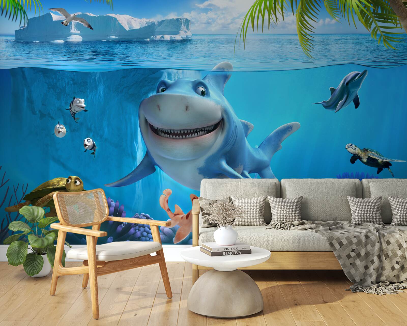 Fototapeta animowani mieszkańcy podwodnego świata