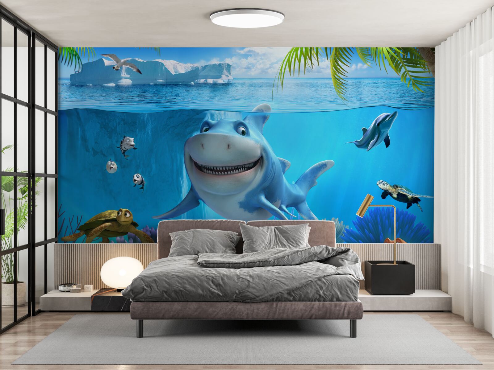 Fototapeta animowani mieszkańcy podwodnego świata