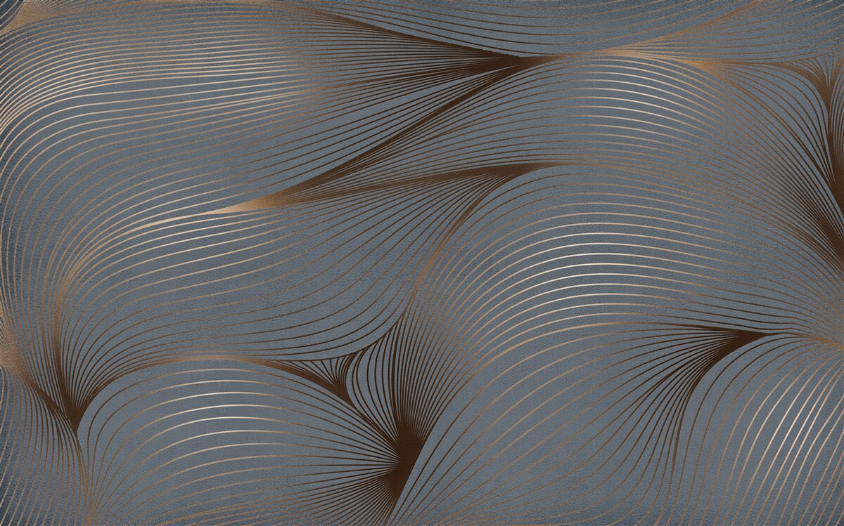 Fototapeta abstrakcyjne linie o gładkości i złotych krawędziach