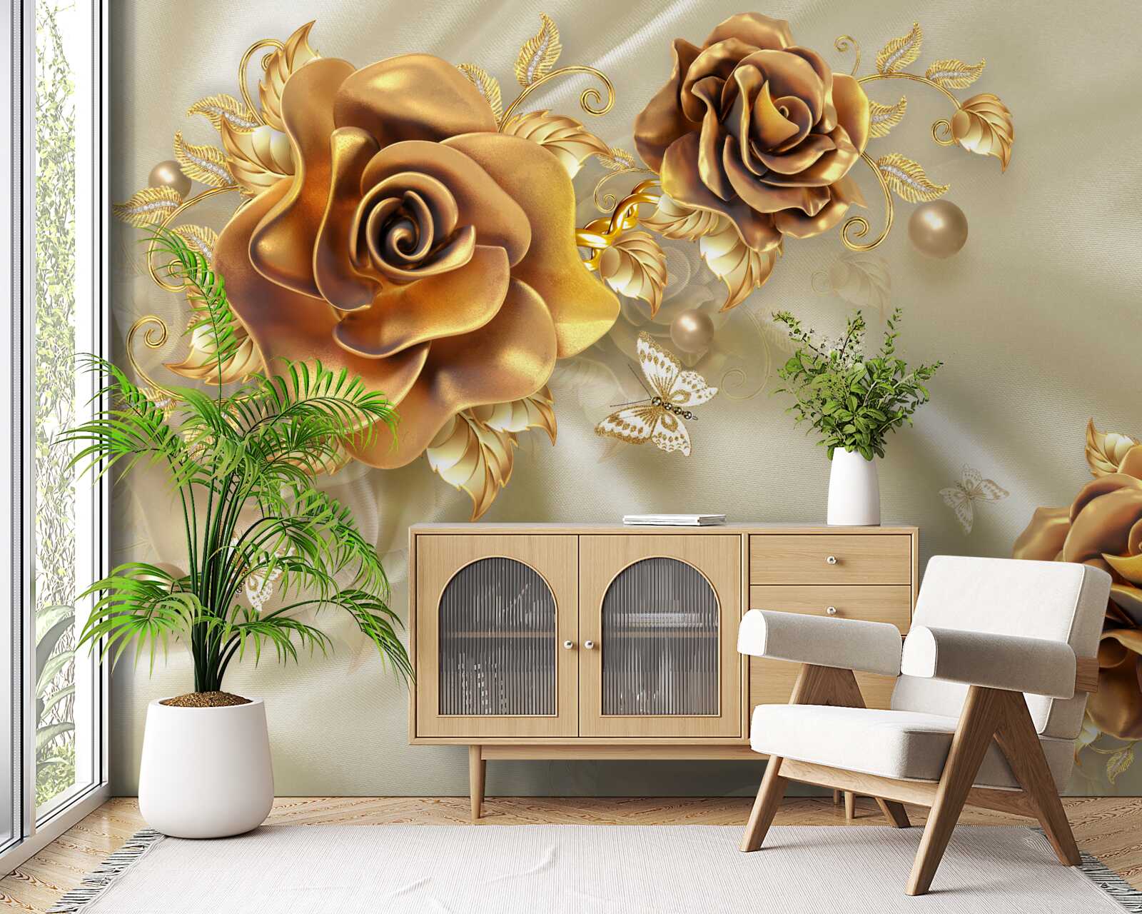 Fototapeta ciemnobrązowe róże