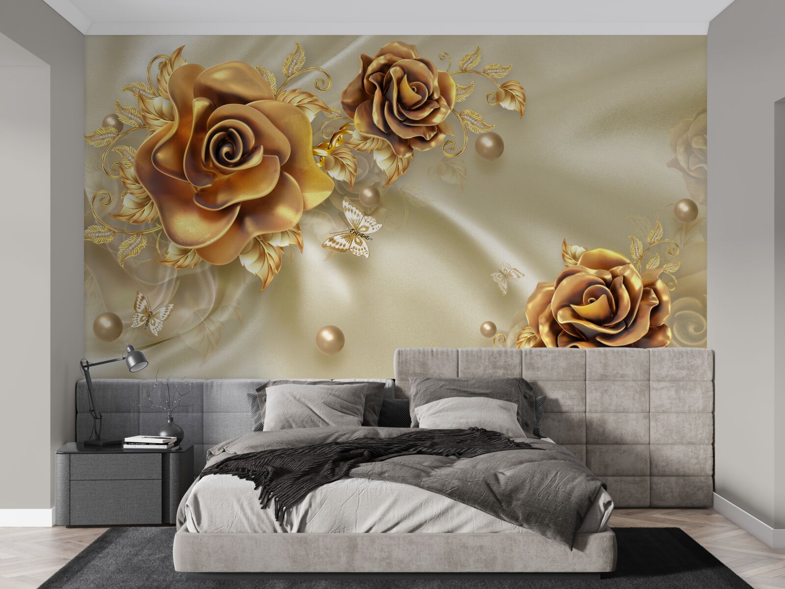 Fototapeta ciemnobrązowe róże