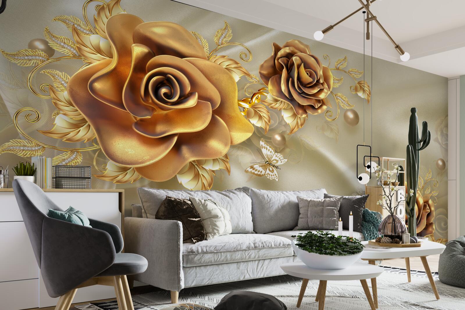 Fototapeta ciemnobrązowe róże