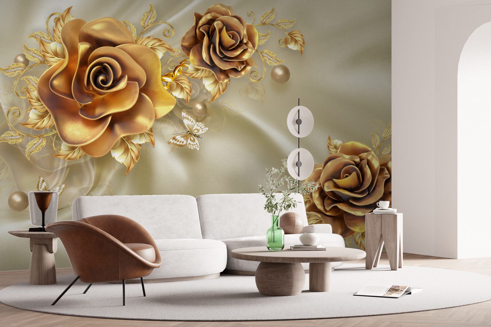 Fototapeta ciemnobrązowe róże