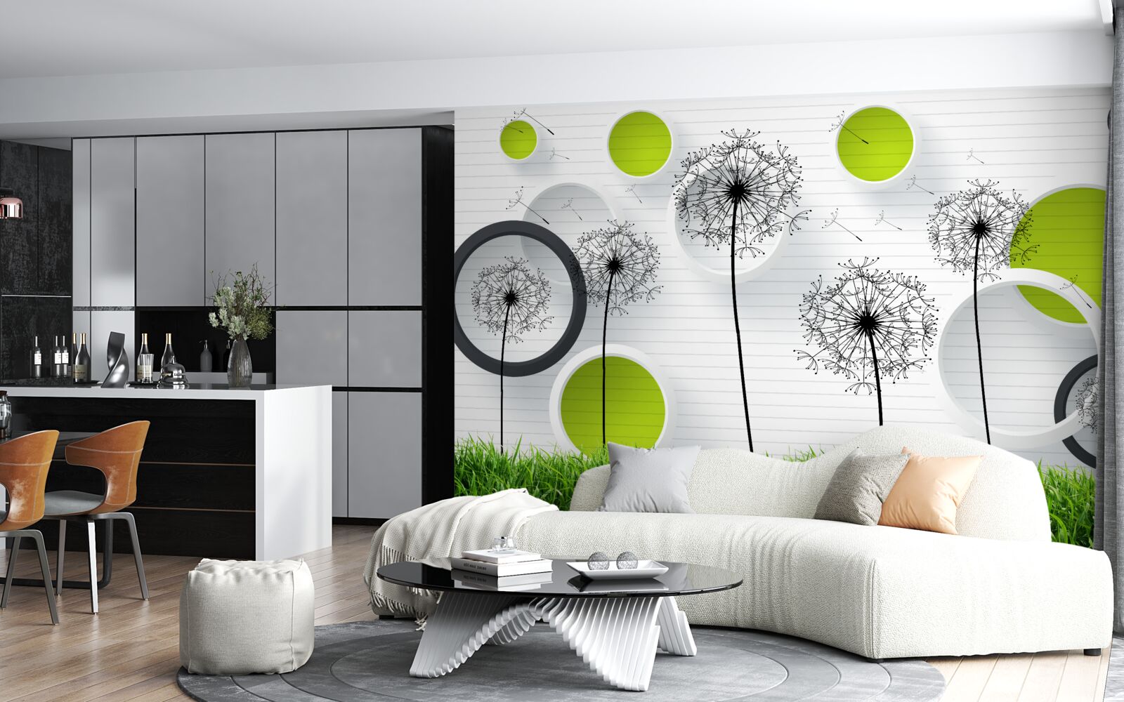 Fototapeta pastwisko usiane mleczami