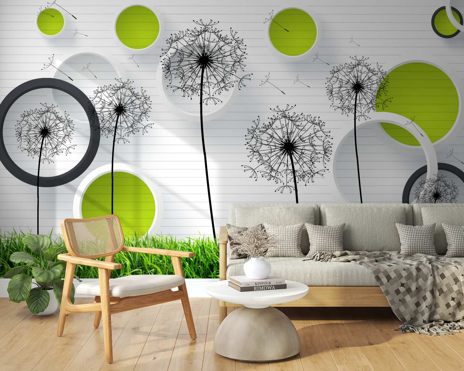 Fototapeta pastwisko usiane mleczami