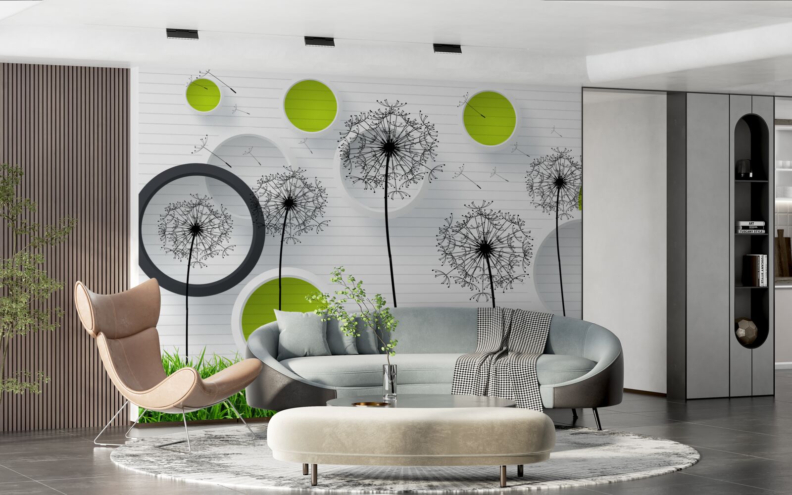 Fototapeta pastwisko usiane mleczami