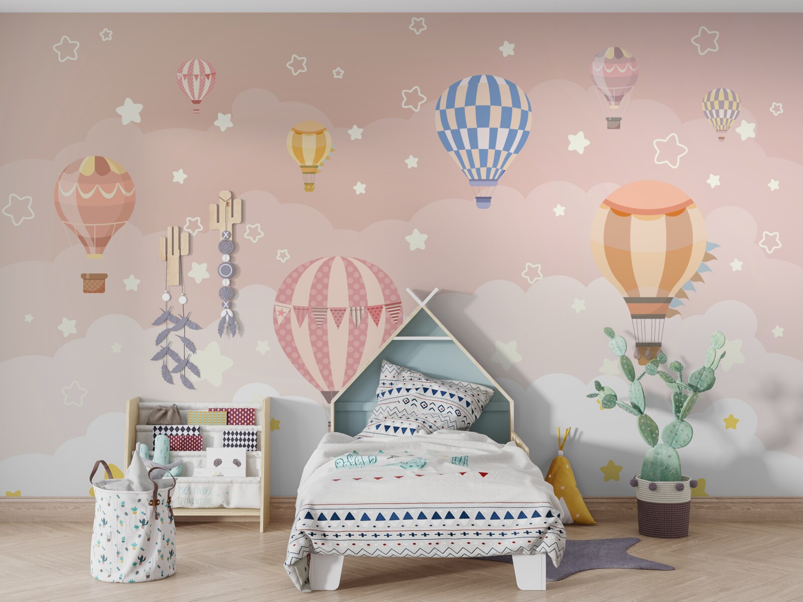 Fototapeta podróż balonem na ogrzane powietrze