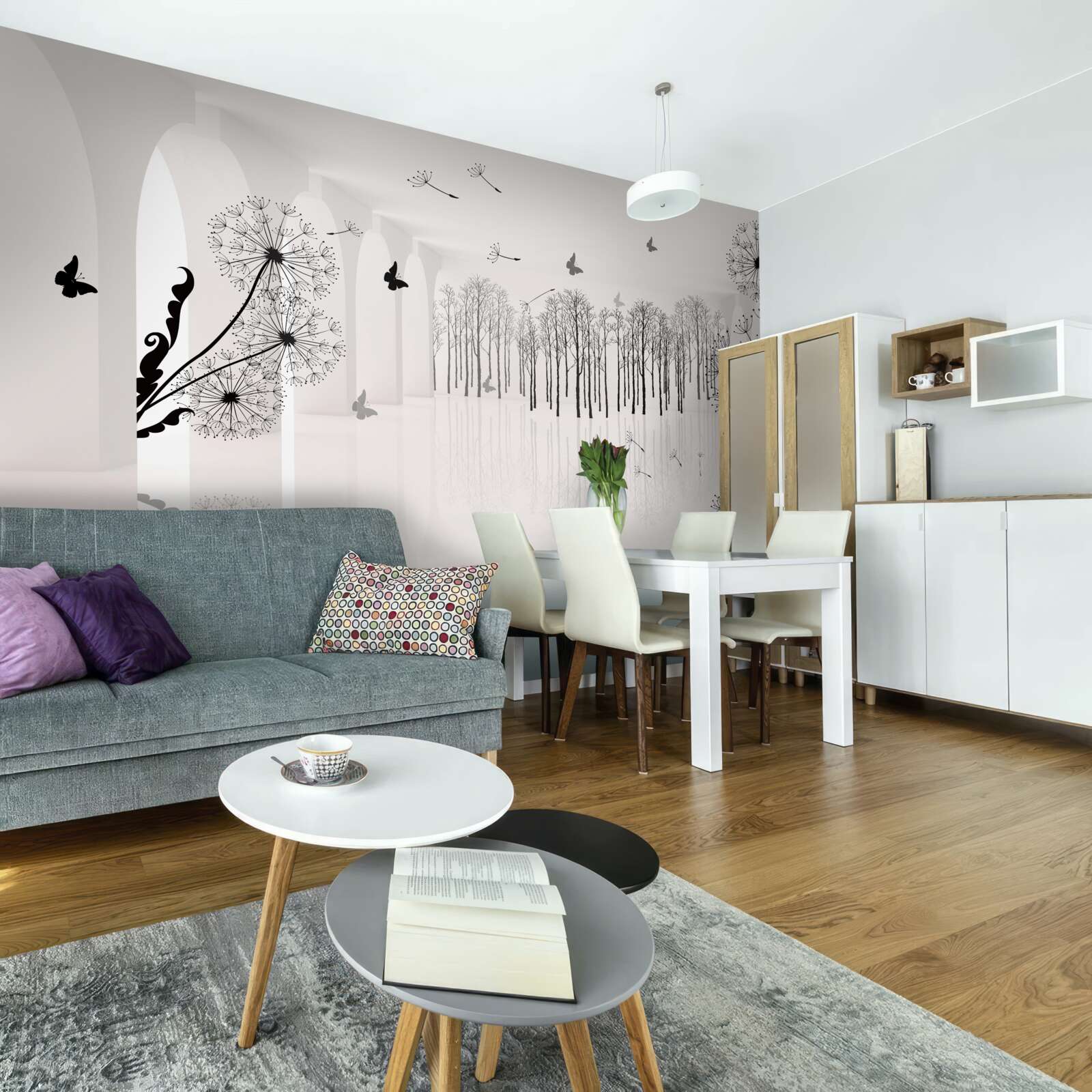 Fototapeta perspektywa mniszek powietrznych w tunelu