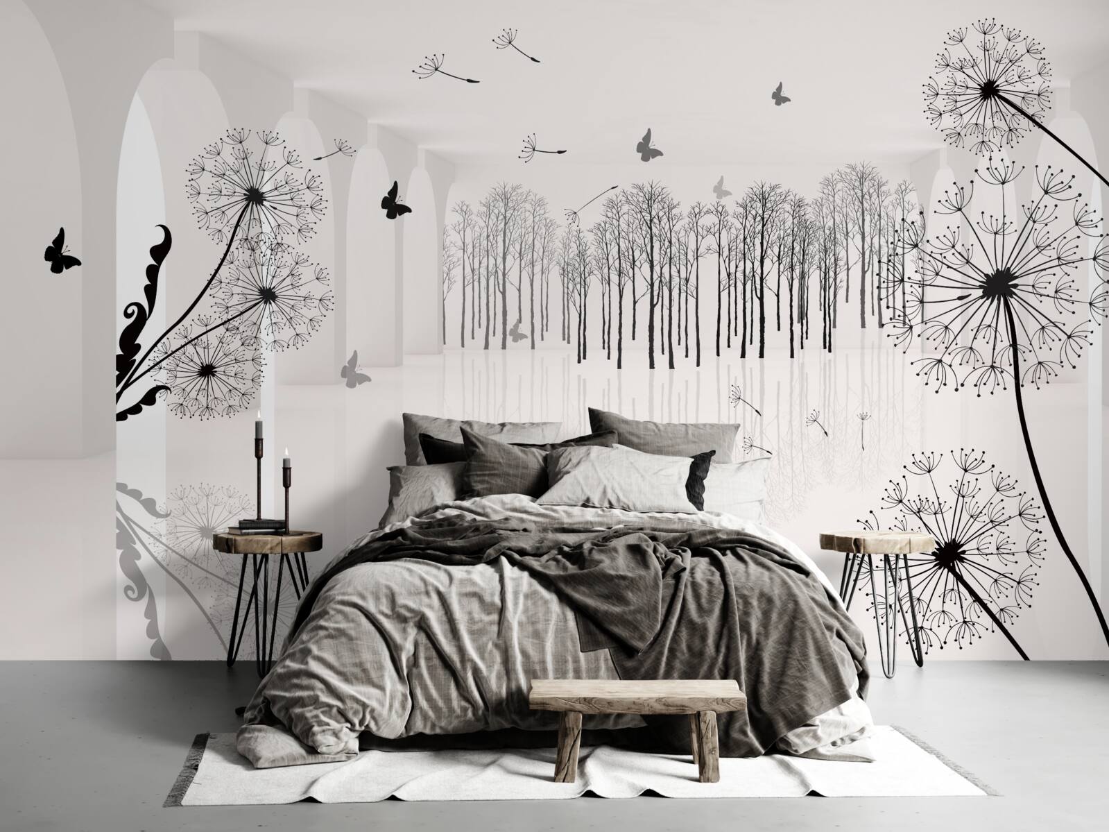 Fototapeta perspektywa mniszek powietrznych w tunelu