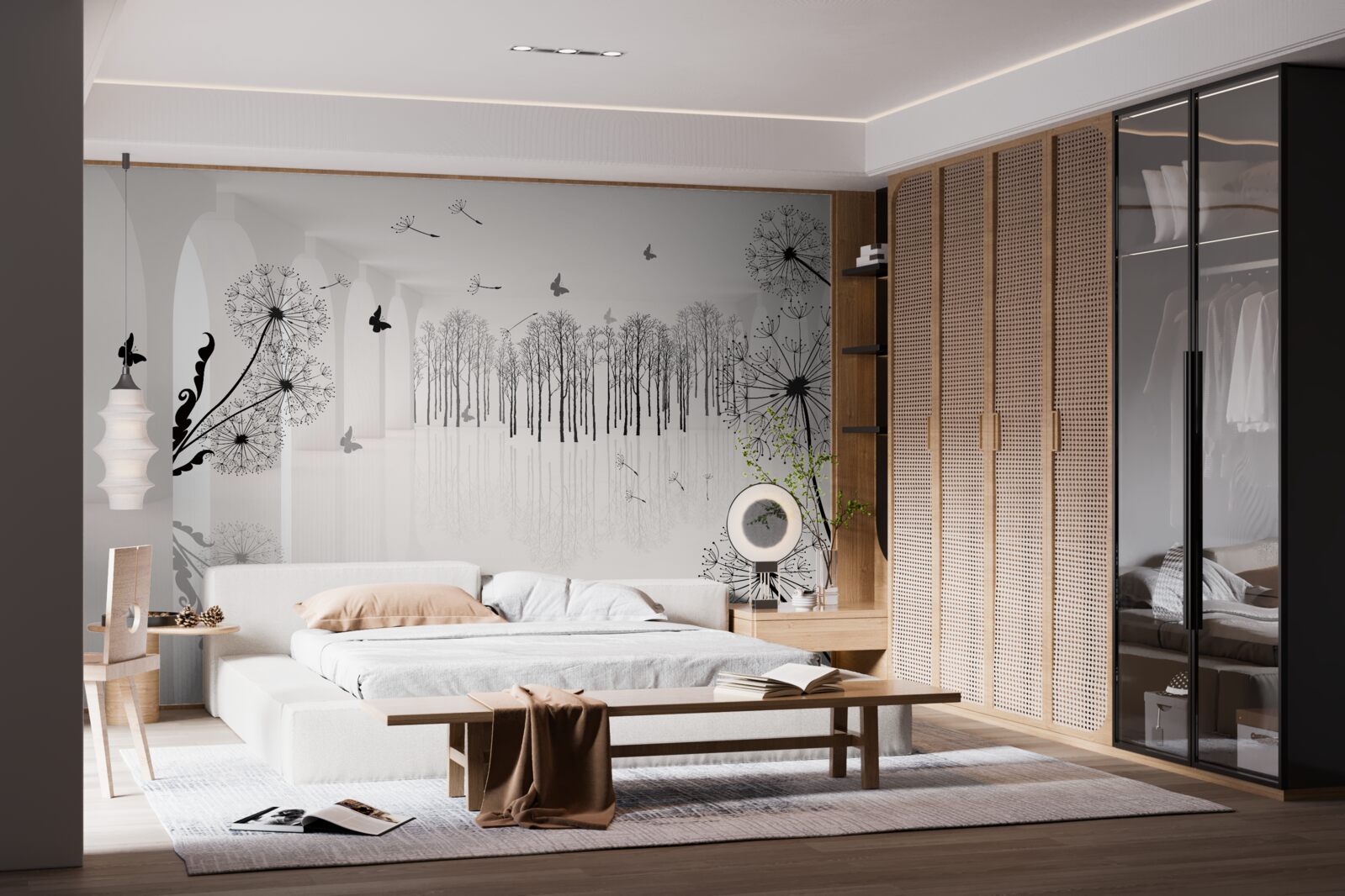 Fototapeta perspektywa mniszek powietrznych w tunelu