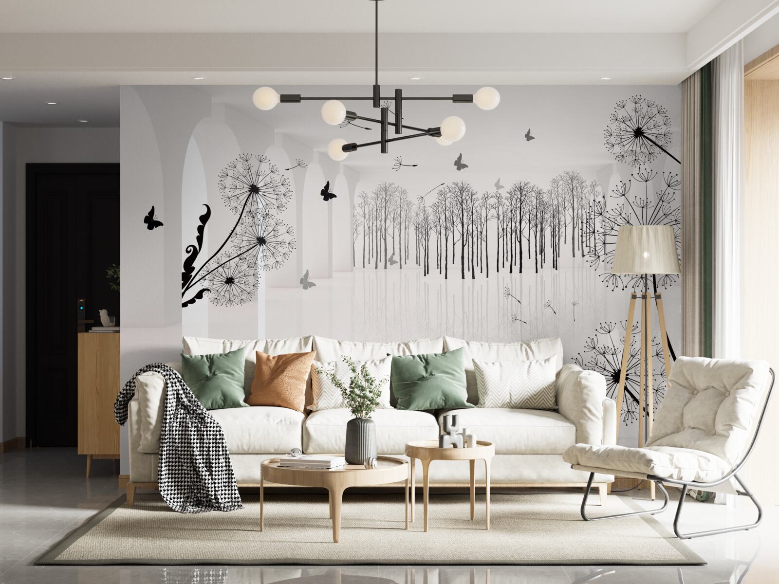 Fototapeta perspektywa mniszek powietrznych w tunelu