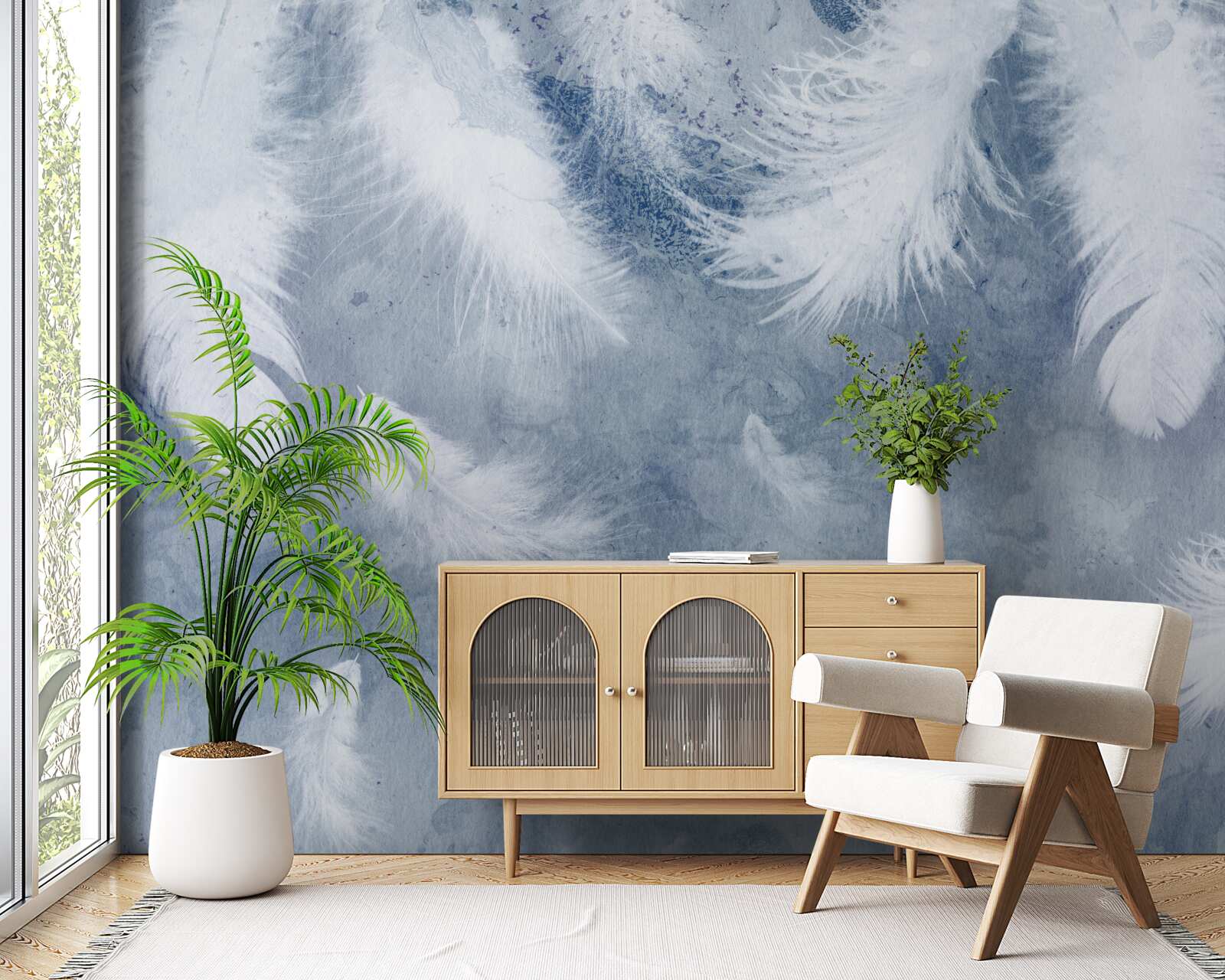 Fototapeta miękkie i luźne pióra