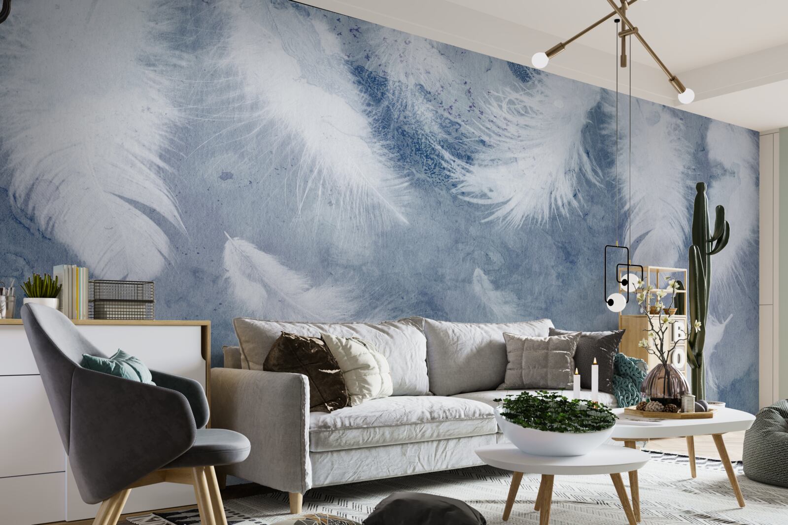 Fototapeta miękkie i luźne pióra