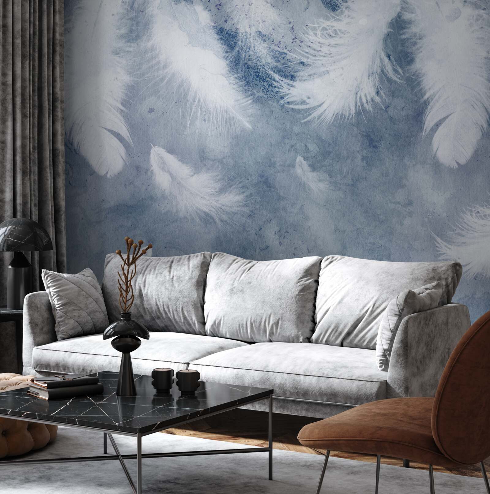 Fototapeta miękkie i luźne pióra