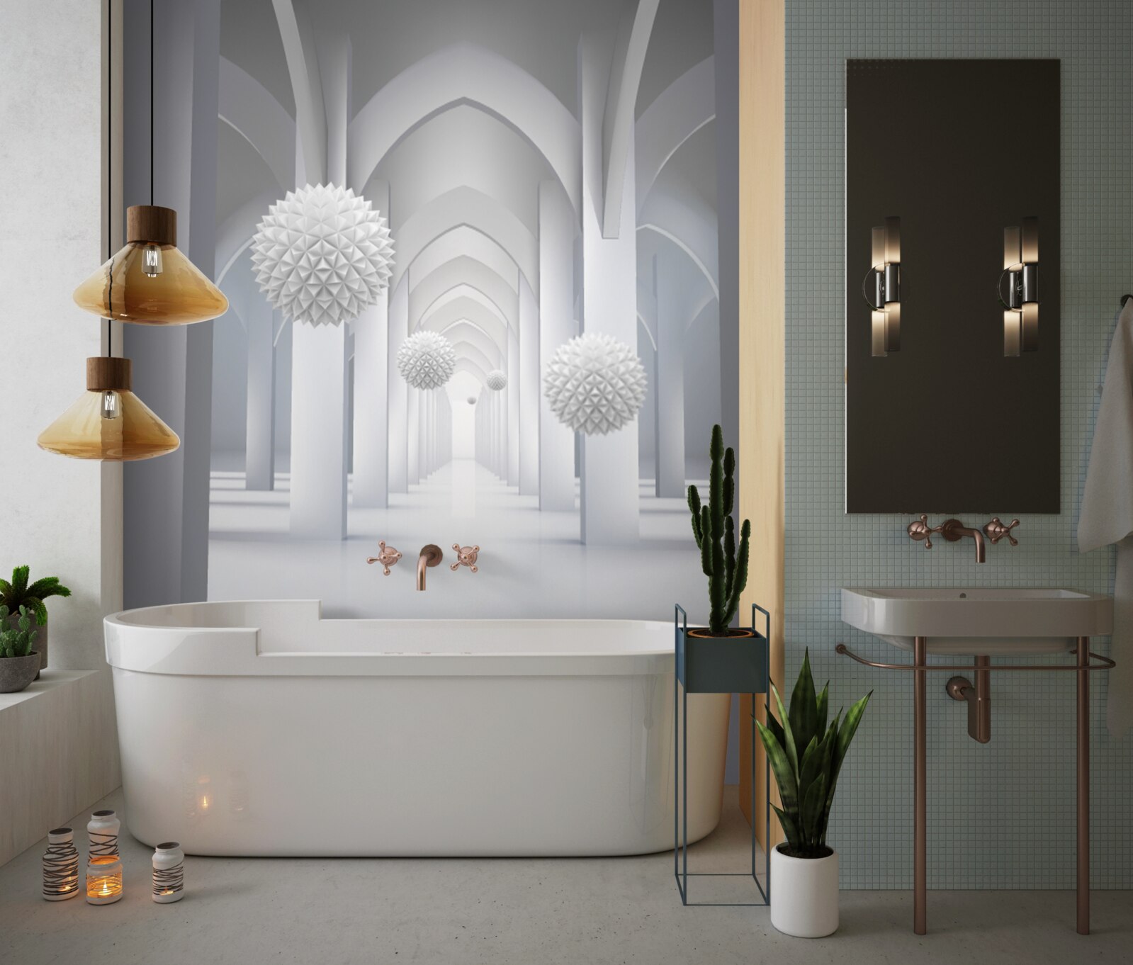 Fototapeta abstrakcyjne gotyckie kolumny