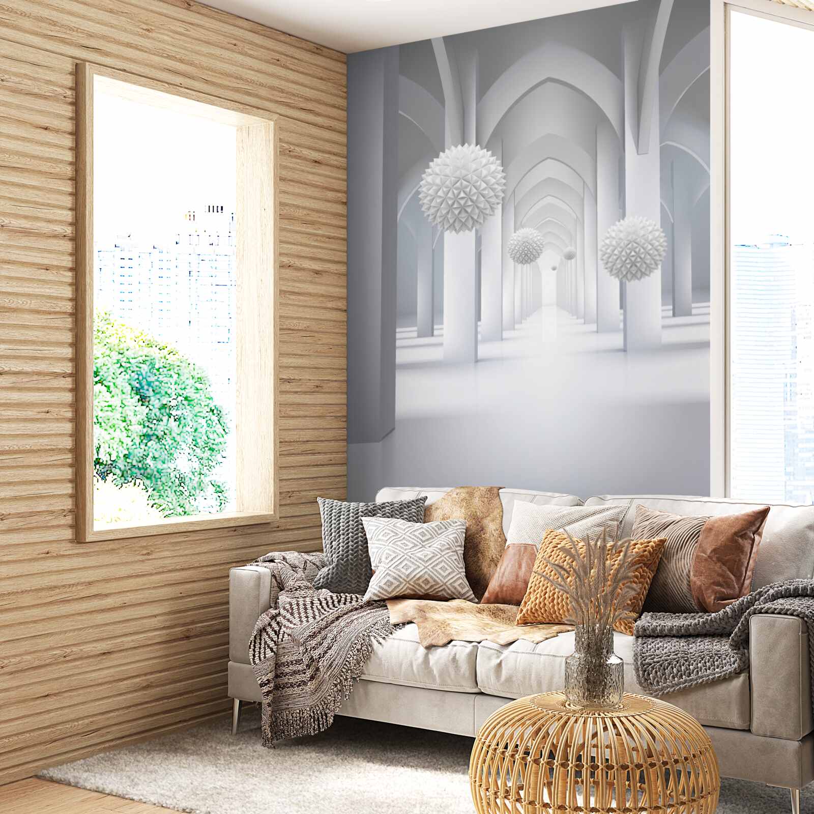 Fototapeta abstrakcyjne gotyckie kolumny