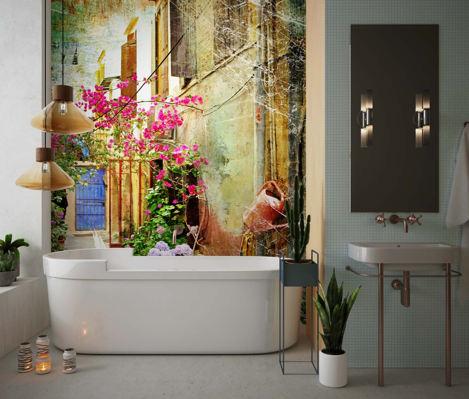 Fototapeta wygodny dziedziniec dla gości