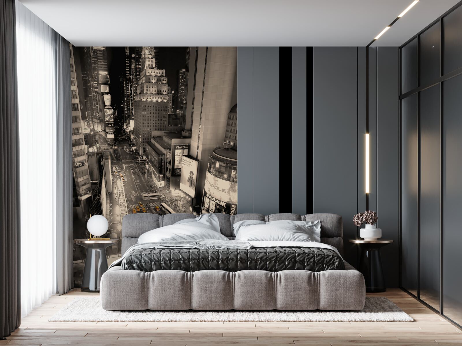 Fototapeta times square i żółte taksówki