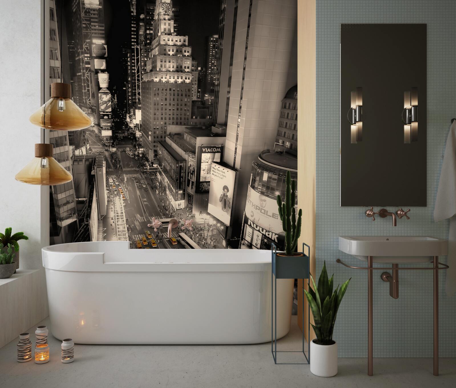 Fototapeta times square i żółte taksówki