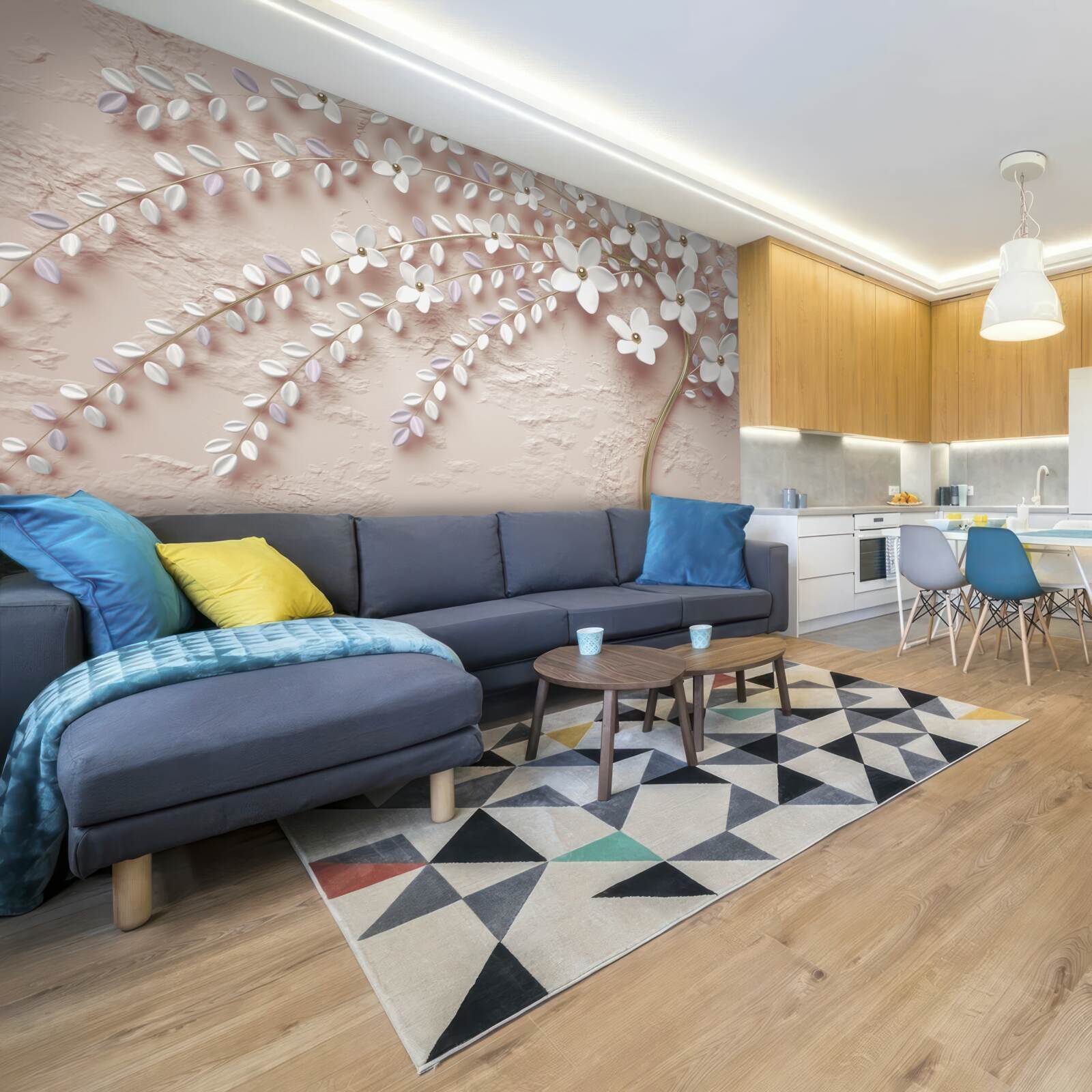 Fototapeta kwitnące drzewo z małymi kwiatami