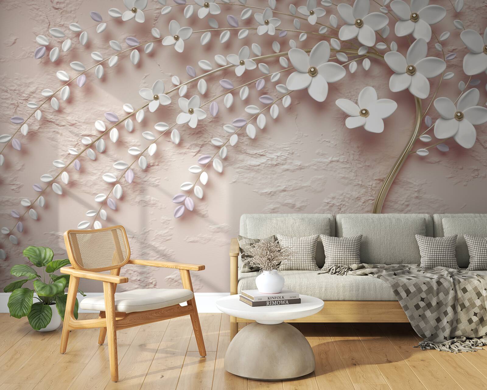 Fototapeta kwitnące drzewo z małymi kwiatami