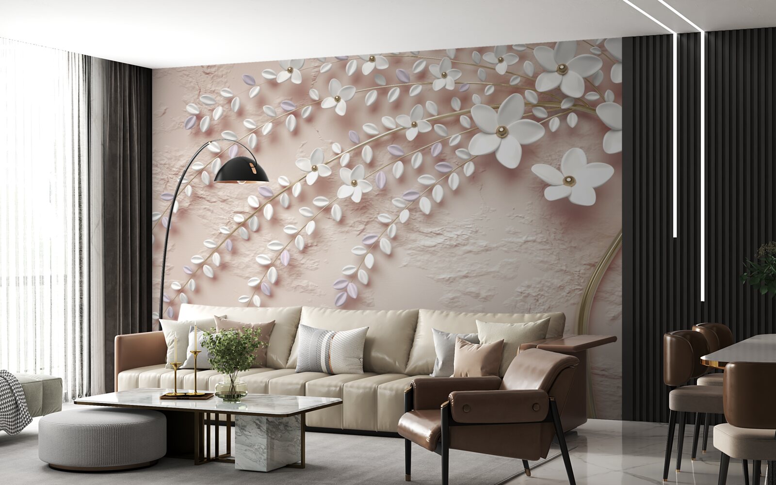 Fototapeta kwitnące drzewo z małymi kwiatami