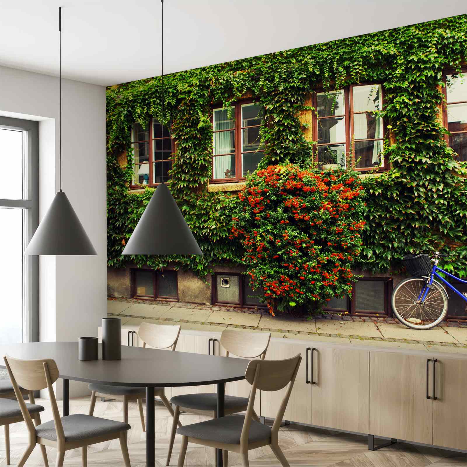 Fototapeta dom porośnięty zielenią