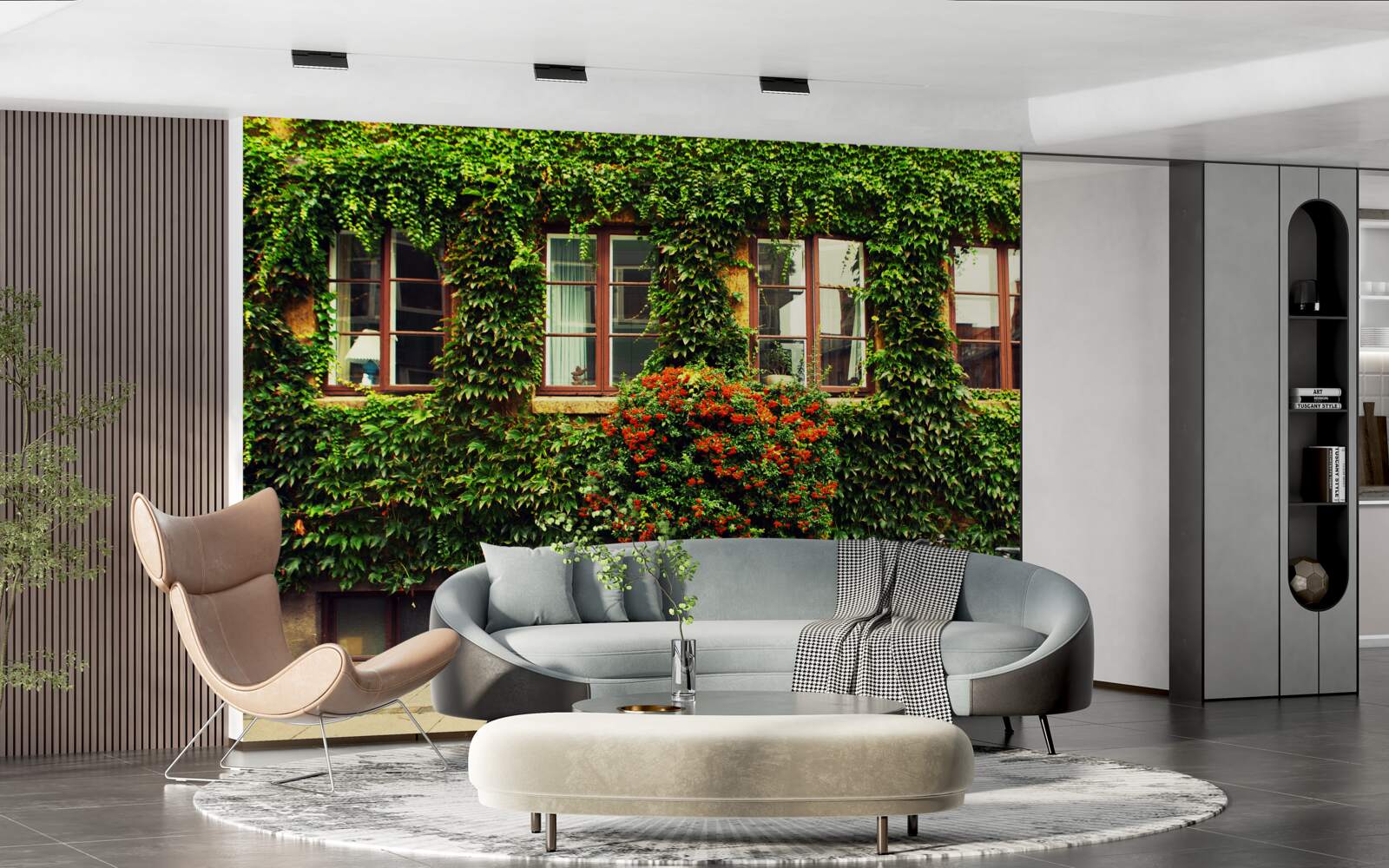 Fototapeta dom porośnięty zielenią