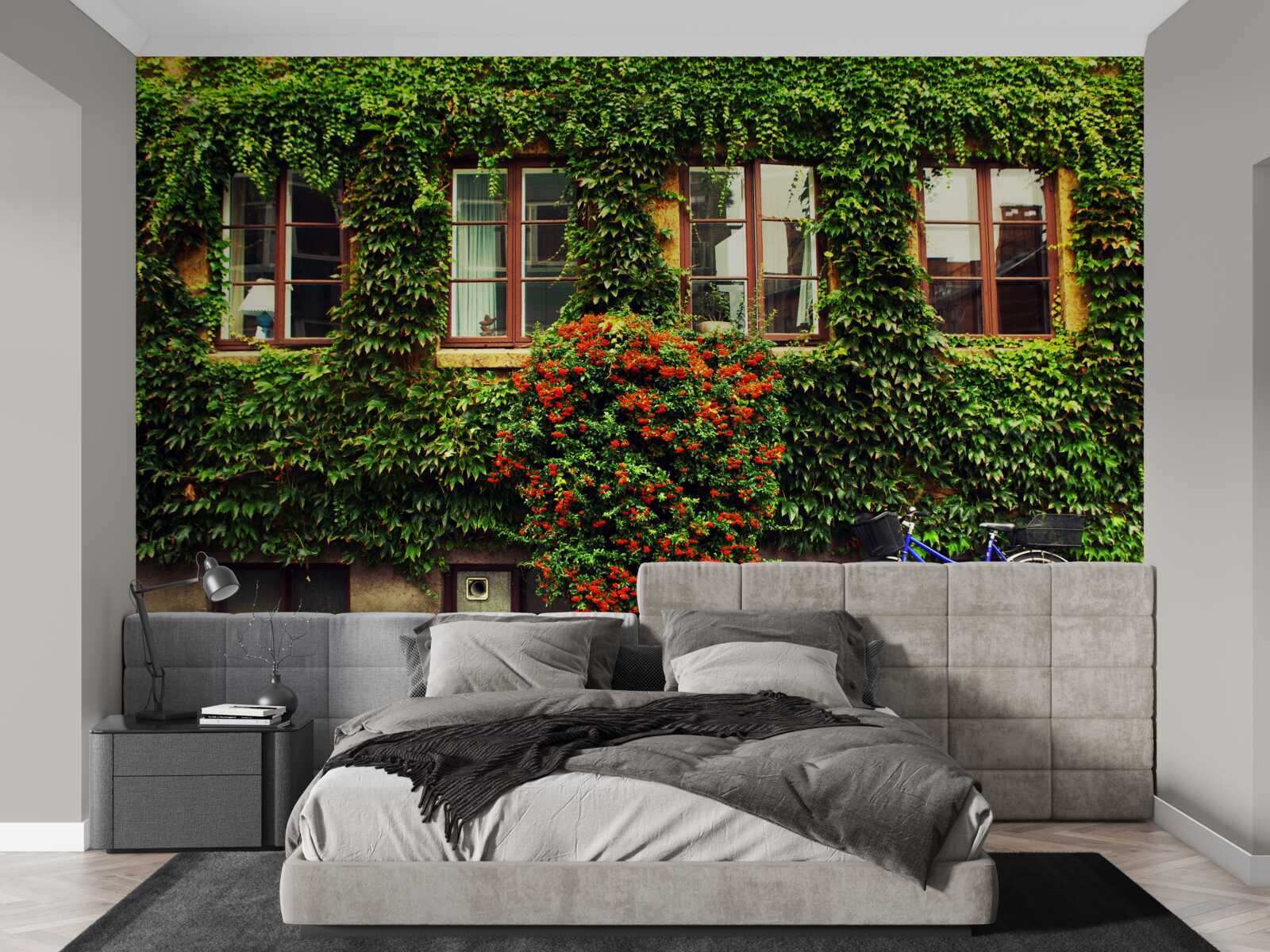 Fototapeta dom porośnięty zielenią