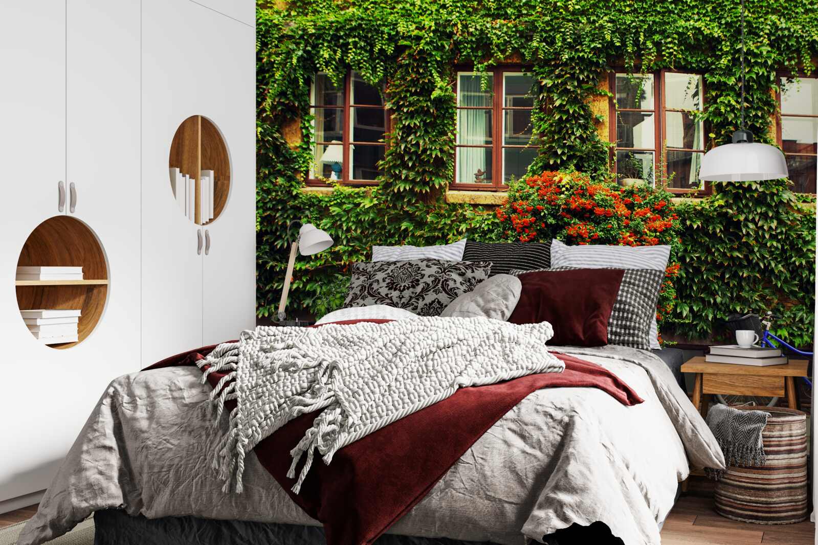 Fototapeta dom porośnięty zielenią