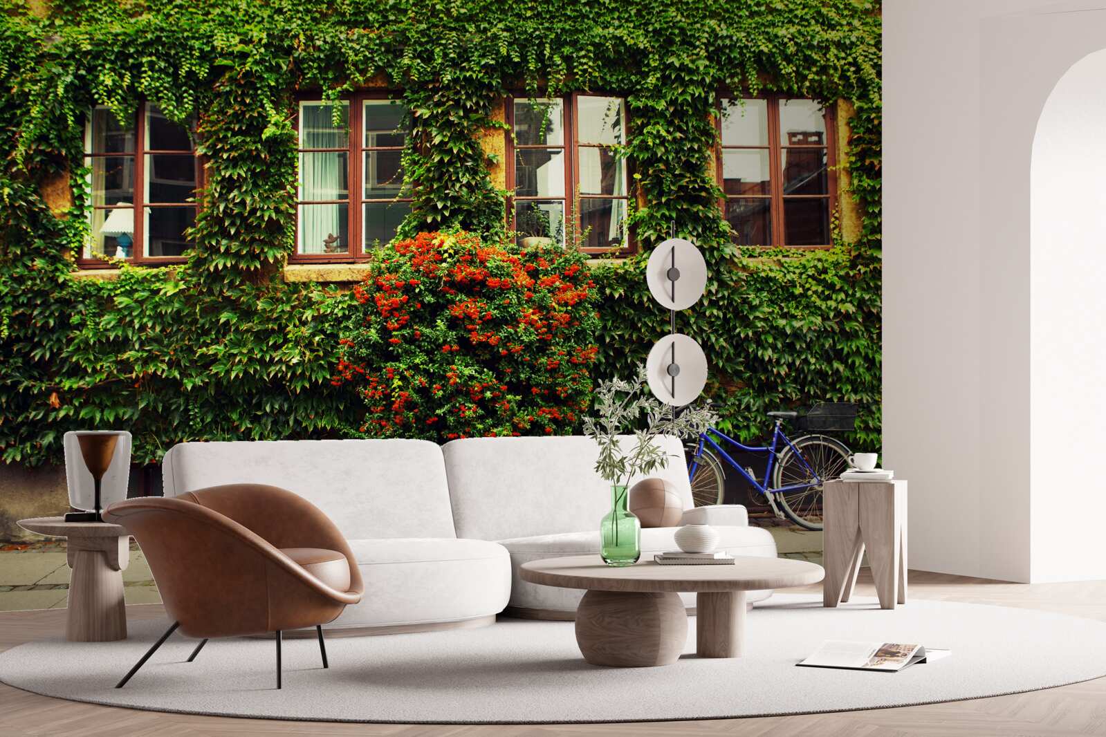 Fototapeta dom porośnięty zielenią