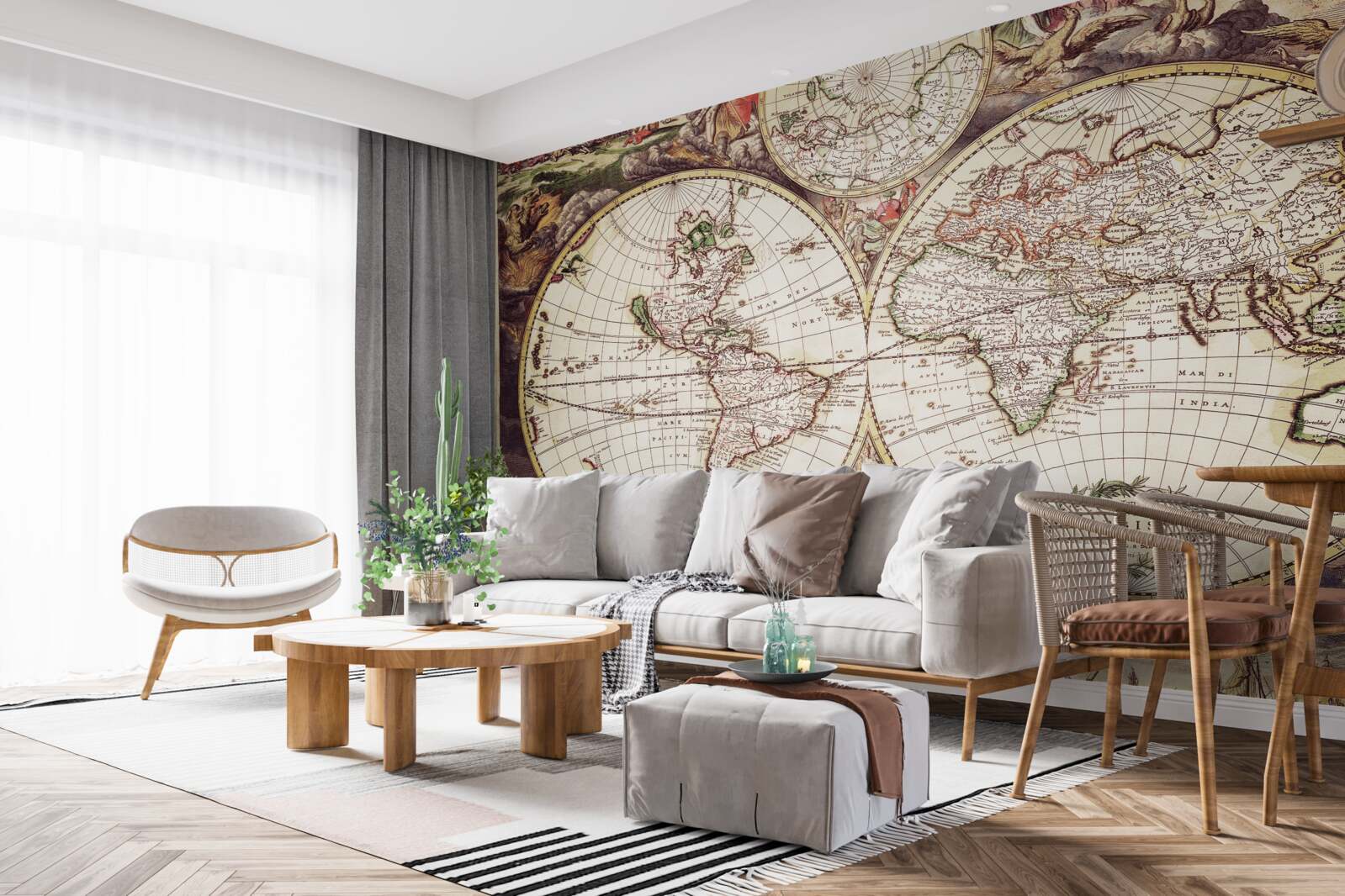 Fototapeta okres historyczny oświetlony w obrazie świata