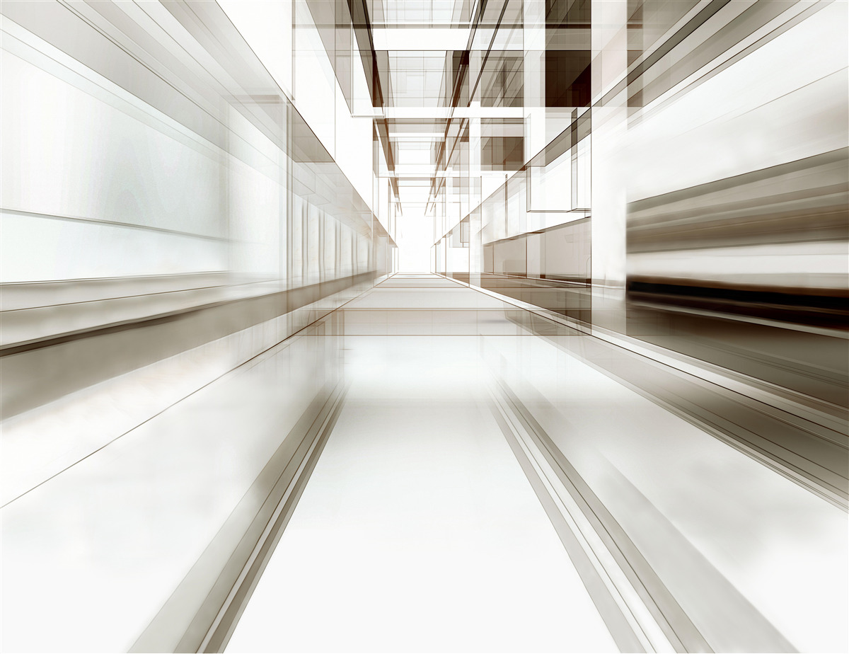 Fototapeta w przyszłości jest jasnoszary tunel