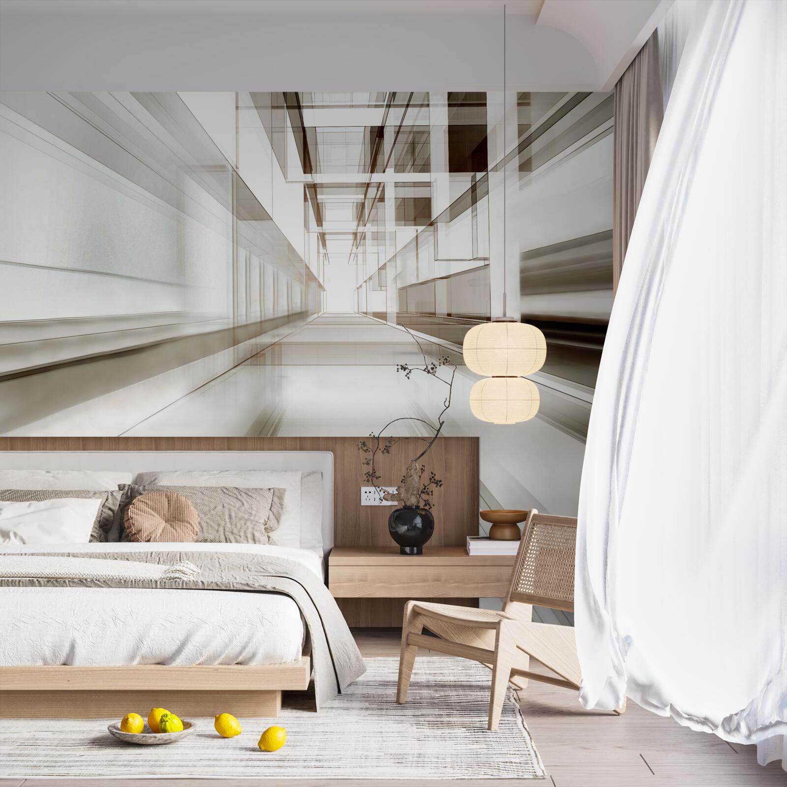 Fototapeta w przyszłości jest jasnoszary tunel