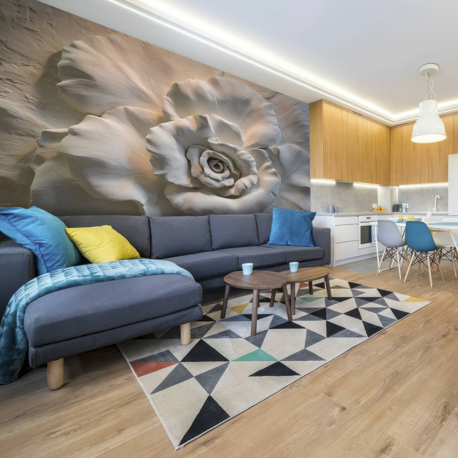 Fototapeta bliskie ujęcie ogromnej białej róży