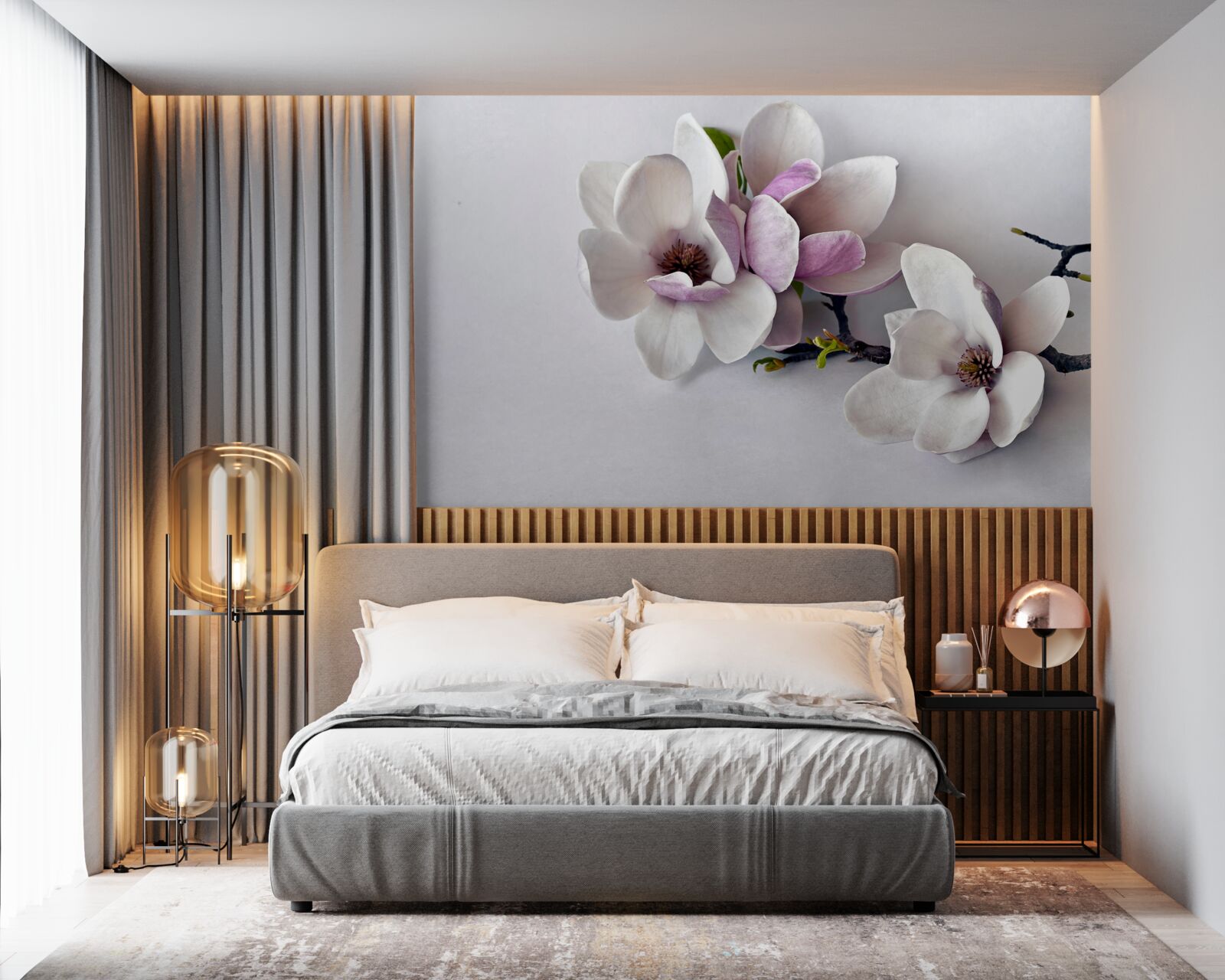 Fototapeta kwiaty o niesamowitej urodzie i dużych rozmiarach