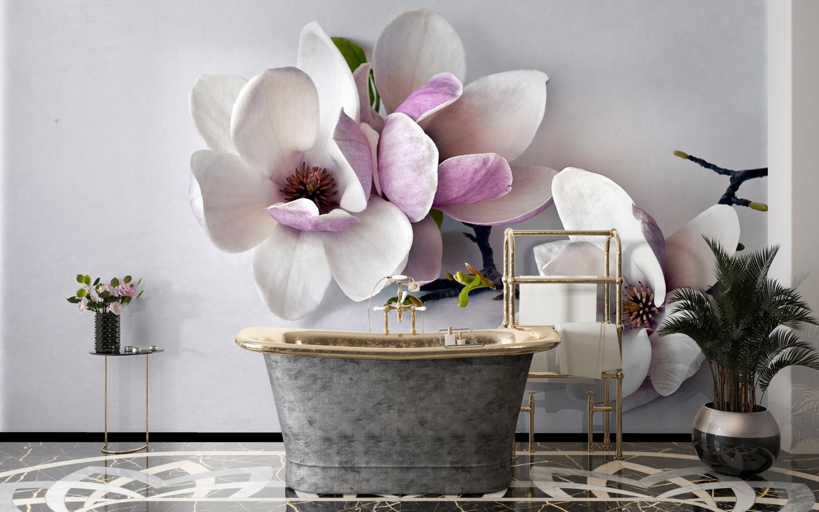 Fototapeta kwiaty o niesamowitej urodzie i dużych rozmiarach