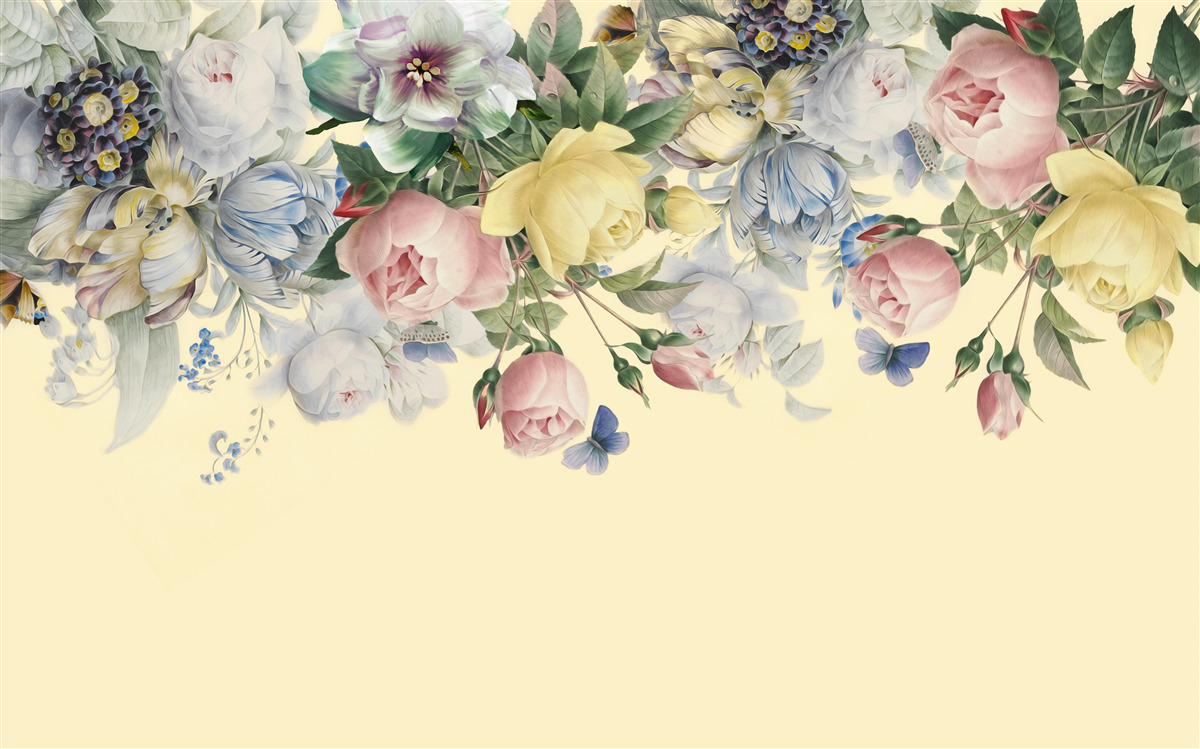 Fototapeta delikatne odcienie różnych kolorów