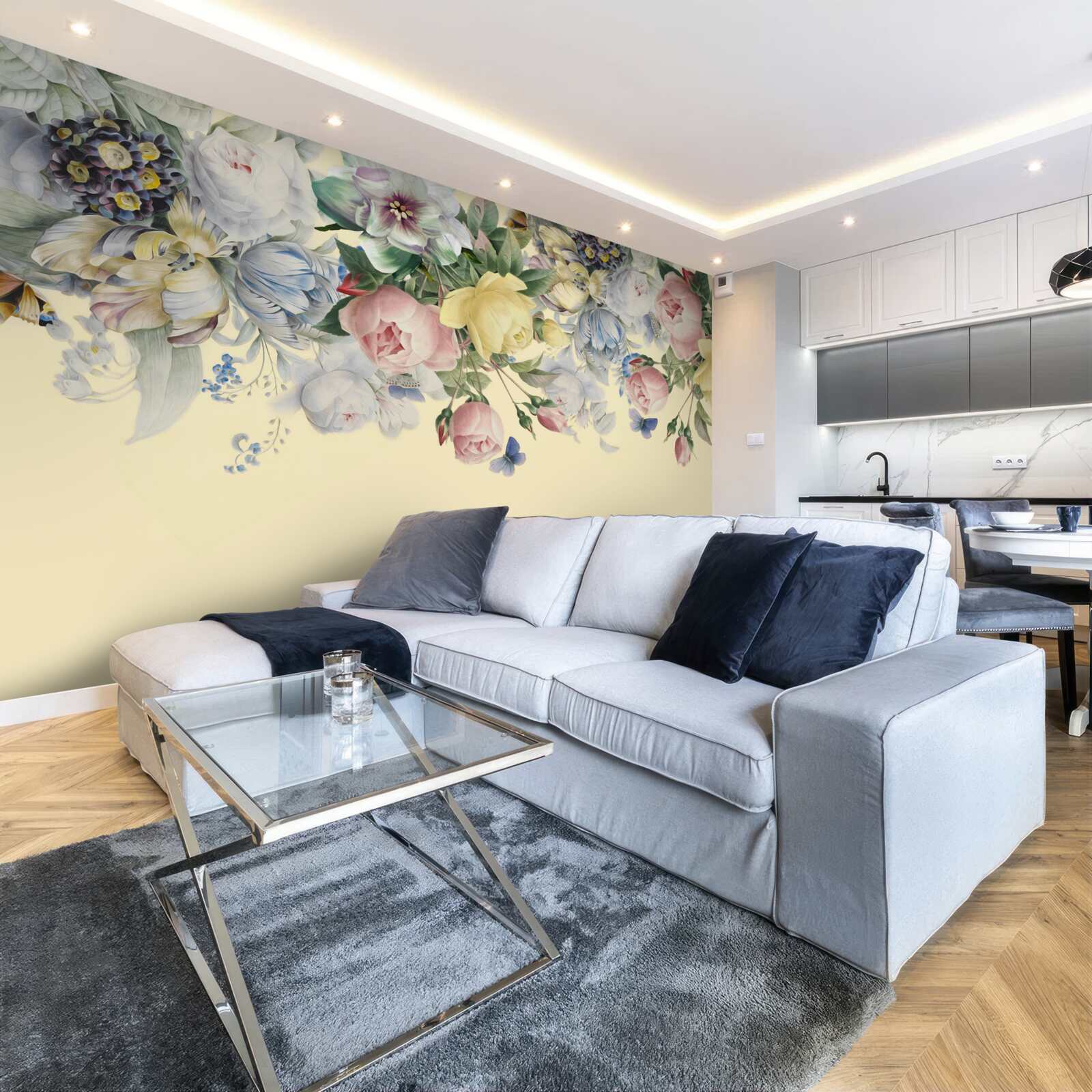 Fototapeta delikatne odcienie różnych kolorów