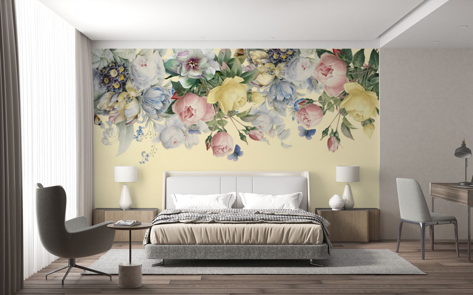 Fototapeta delikatne odcienie różnych kolorów